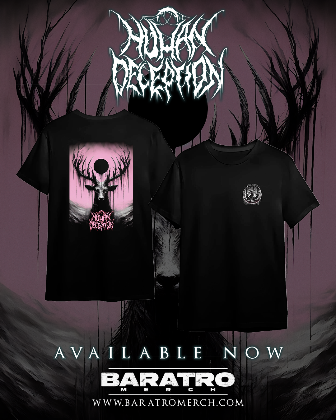 Human Deception - Black Deer - T-Shirt (Limited Edition)